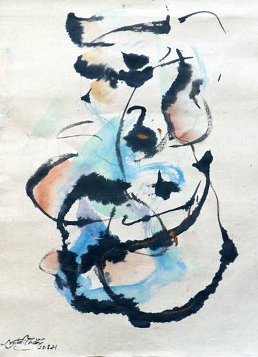 Original Abstract Expressionism Abstract Drawings by Nguyễn Đại Thắng