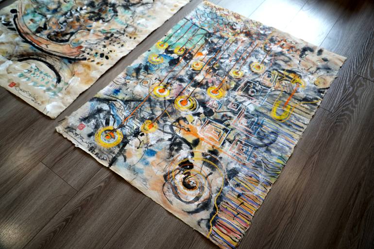 Original Abstract Painting by NguyễN ĐạI ThắNg