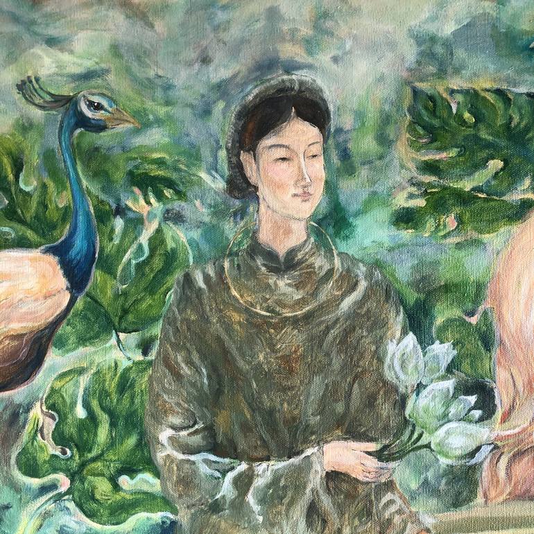 Original Conceptual Women Painting by Nguyễn Đại Thắng