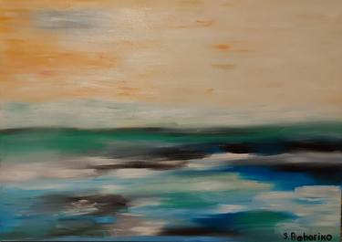 Print of Abstract Seascape Paintings by Svetlana Bobariko