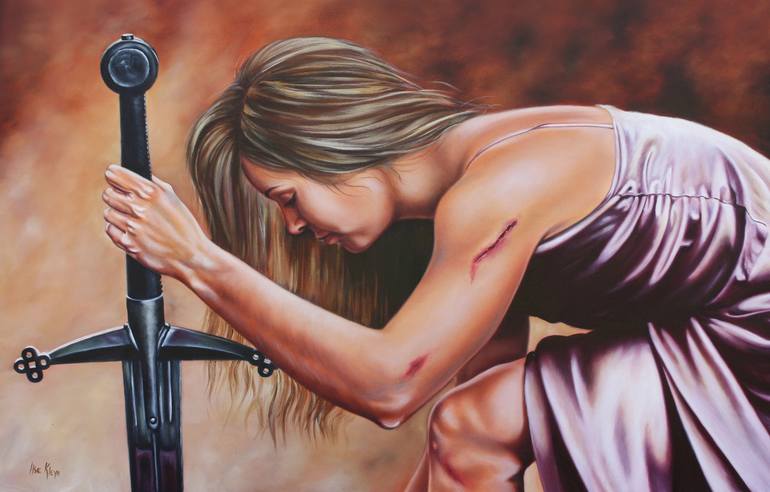 Scars of Honor Painting by Ilse Kleyn | Saatchi Art