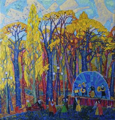 Original Seasons Painting by Ilnur Siraziev