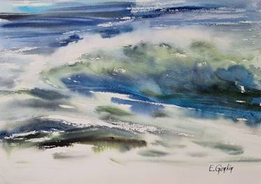 Original Abstract Seascape Paintings by Elena Genkin