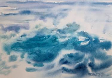 Original Abstract Seascape Paintings by Elena Genkin
