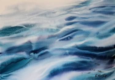 Original Abstract Seascape Paintings by Elena Genkin