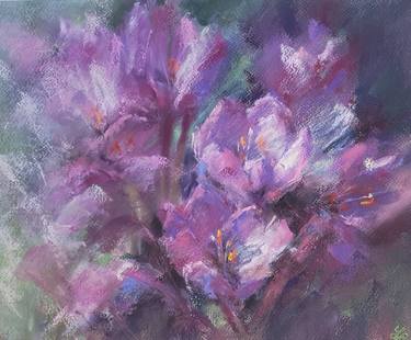 Original Impressionism Floral Paintings by Elena Genkin