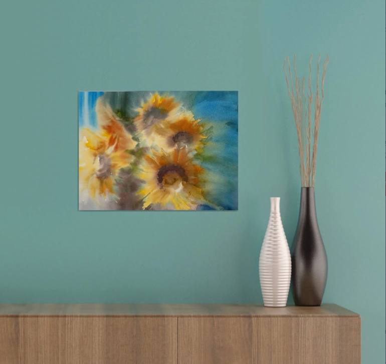 Original Impressionism Floral Painting by Elena Genkin