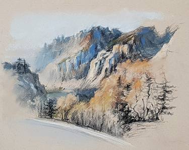 Original Landscape Drawings by Elena Genkin