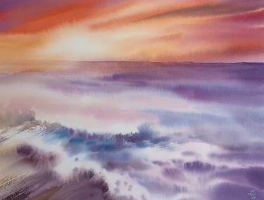 Original Impressionism Seascape Paintings by Elena Genkin