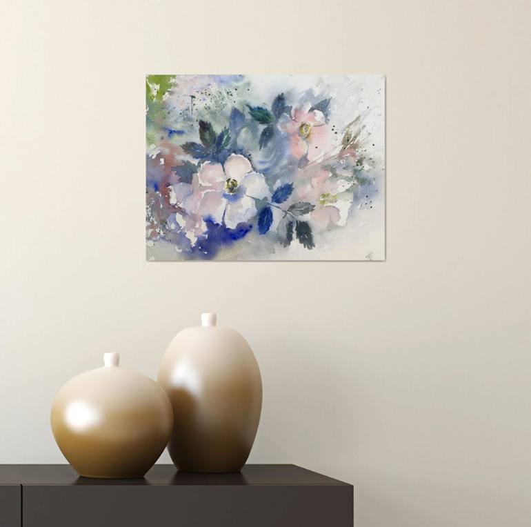 Original Floral Painting by Elena Genkin