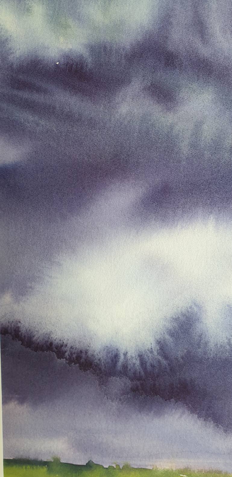 Original Abstract Landscape Painting by Elena Genkin
