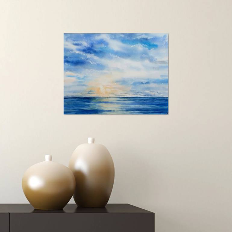 Original Impressionism Landscape Painting by Elena Genkin