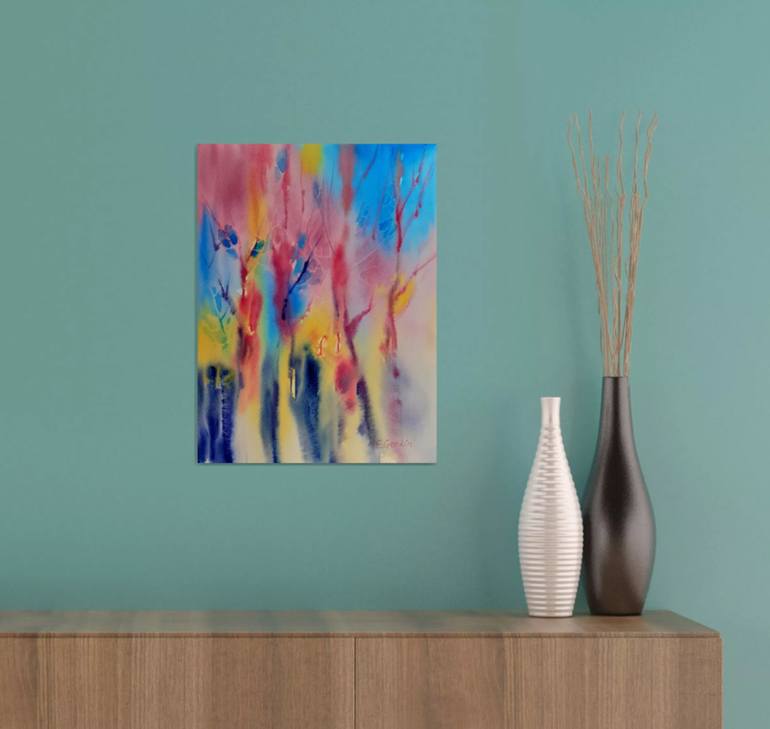 Original Abstract Painting by Elena Genkin