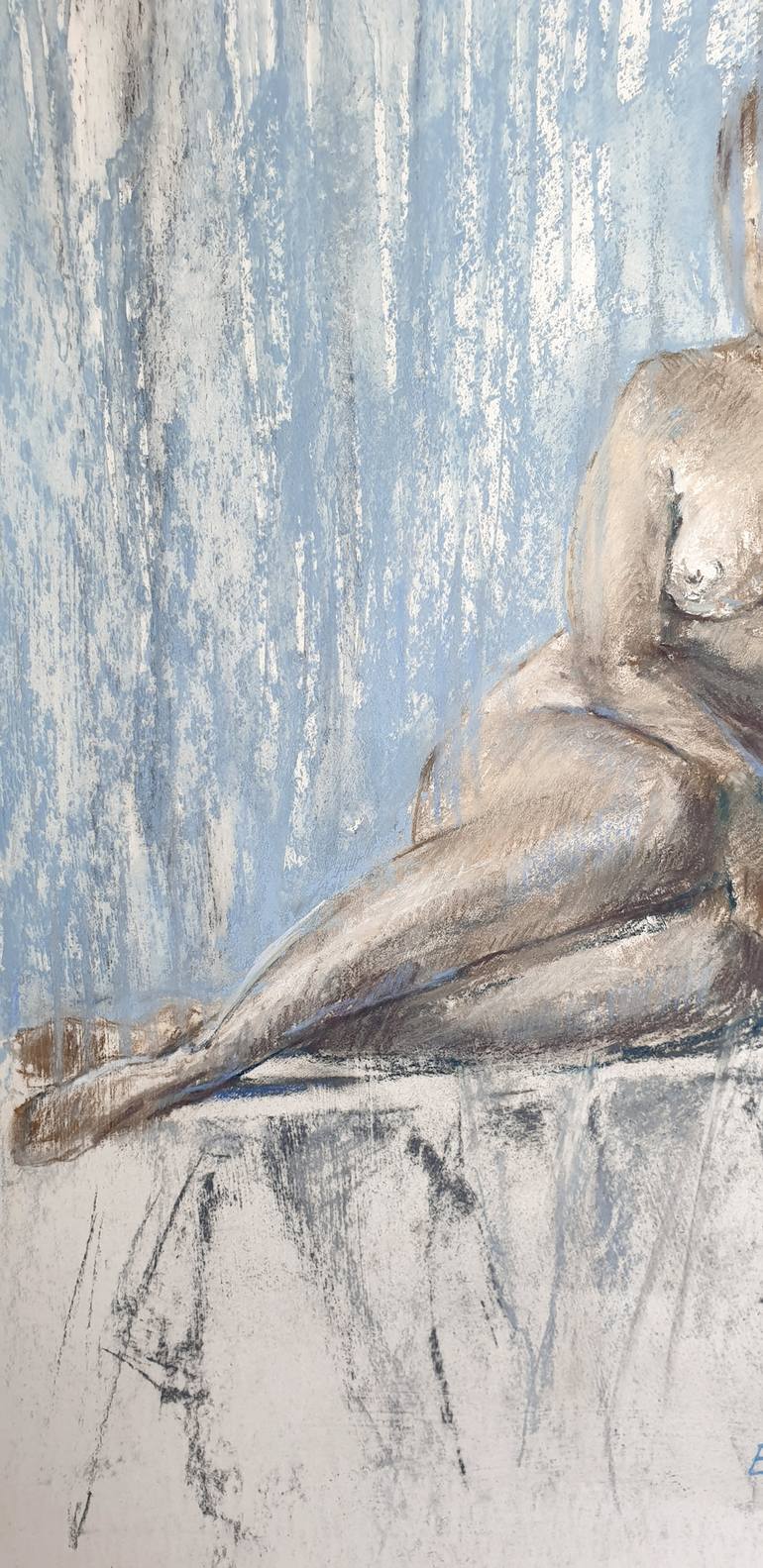 Original Nude Drawing by Elena Genkin