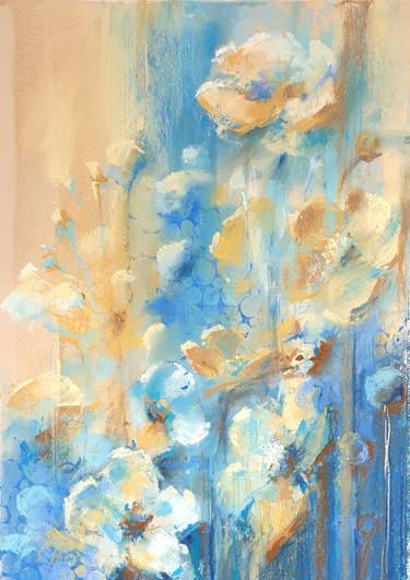 Original Abstract Floral Drawings by Elena Genkin