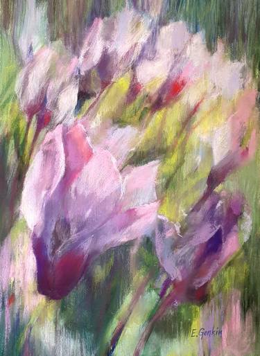 Original Impressionism Floral Paintings by Elena Genkin