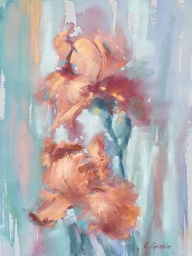 Print of Impressionism Floral Paintings by Elena Genkin