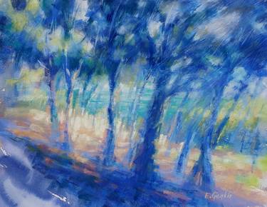 Print of Impressionism Landscape Paintings by Elena Genkin