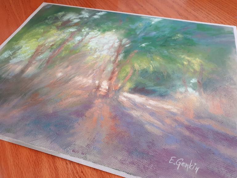 Original Impressionism Landscape Painting by Elena Genkin