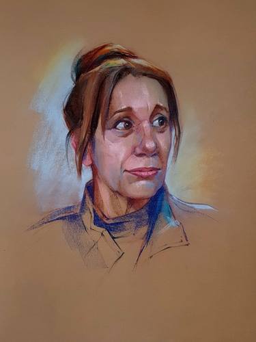 Print of Portrait Drawings by Orna Aizenshtein