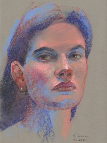 Print of Realism Portrait Drawings by Orna Aizenshtein