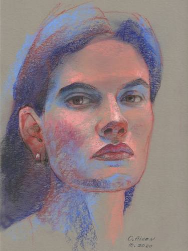 Print of Portrait Drawings by Orna Aizenshtein