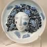 Handcrafted in porcelain with application of Celadon glaze and underglaze painting. A unique piece of art, fired at 1300 degree C.

Stand alone sculpture with optional acrylic stand