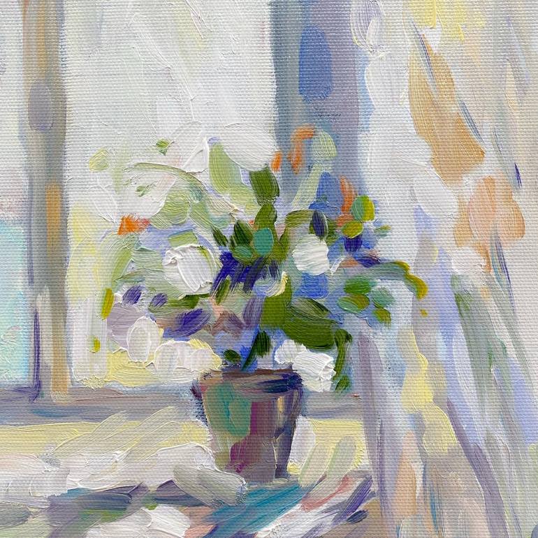 Original Impressionism Interiors Painting by Irina Markevich