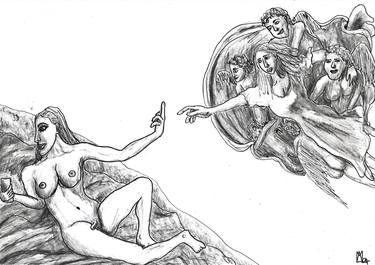 Original Contemporary Erotic Drawings by luke Margetts