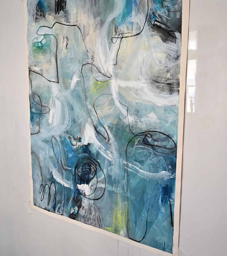 Original Abstract Expressionism Abstract Painting by Beinan Tang