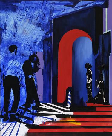 Original Abstract Expressionism Abstract Painting by Kemal Kara