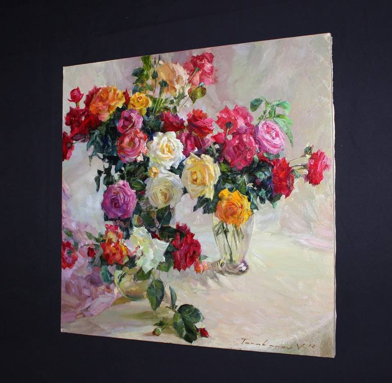 Original Realism Floral Painting by Volodymyr Tarabanov