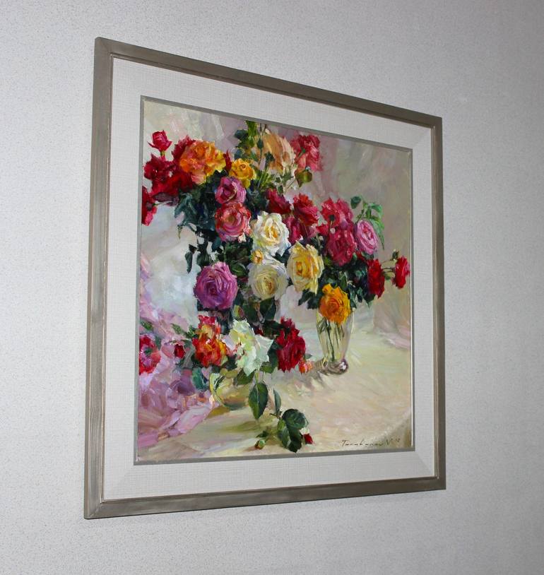 Original Realism Floral Painting by Volodymyr Tarabanov