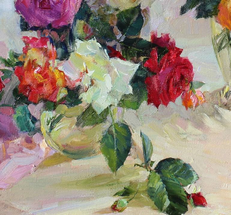 Original Realism Floral Painting by Volodymyr Tarabanov