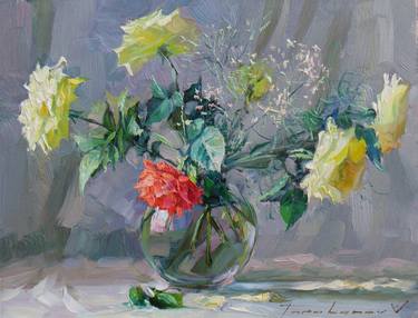 Print of Impressionism Still Life Paintings by Volodymyr Tarabanov