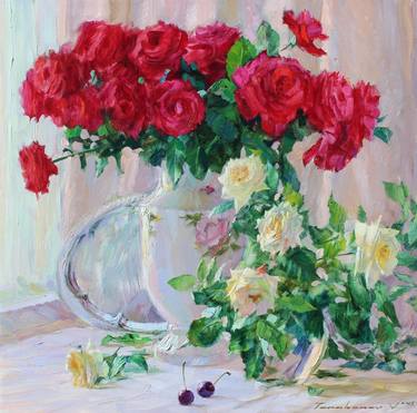 Print of Impressionism Still Life Paintings by Volodymyr Tarabanov