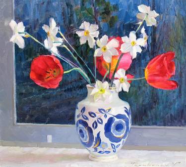 Print of Impressionism Still Life Paintings by Volodymyr Tarabanov