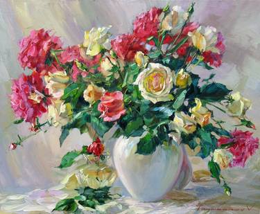 Print of Impressionism Still Life Paintings by Volodymyr Tarabanov