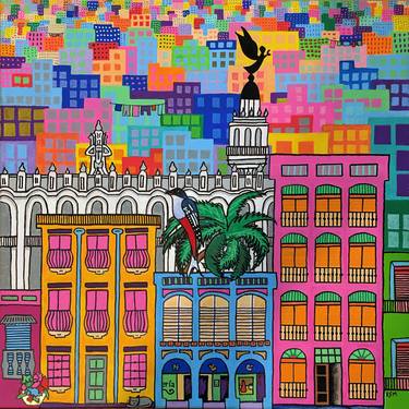 Original Cities Paintings by Evan Stuart Marshall