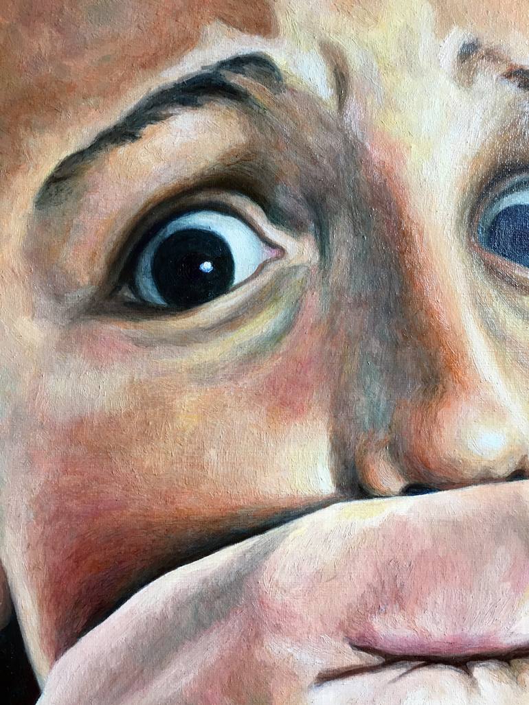 Original Figurative People Painting by Lorena De La Flor
