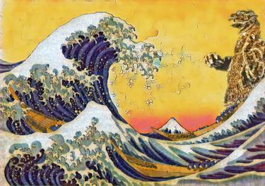 Godzilla vs Hokusai #2 - Limited Edition 1 of 10 thumb