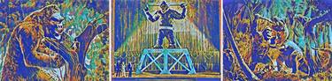Original Pop Art Cinema Mixed Media by Paul Blenkhorn-Digitalart