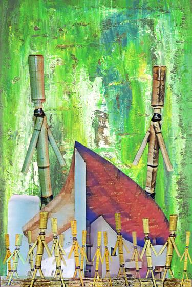 Print of Architecture Mixed Media by Paul Blenkhorn-DigitalArt