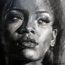 Rihanna Painting by Dominique Martineau | Saatchi Art