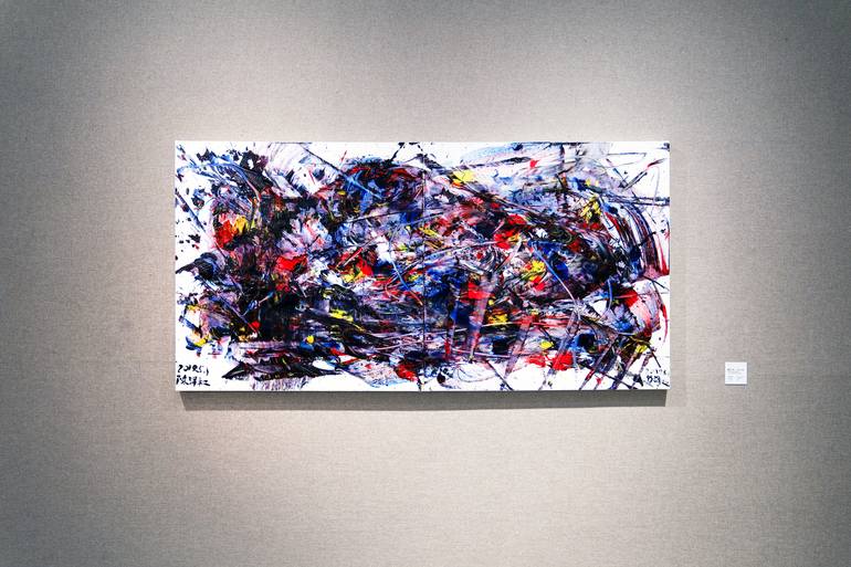 Original Expressionism Abstract Painting by Shenglian Lin