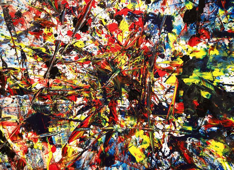 Original Expressionism Abstract Painting by Shenglian Lin