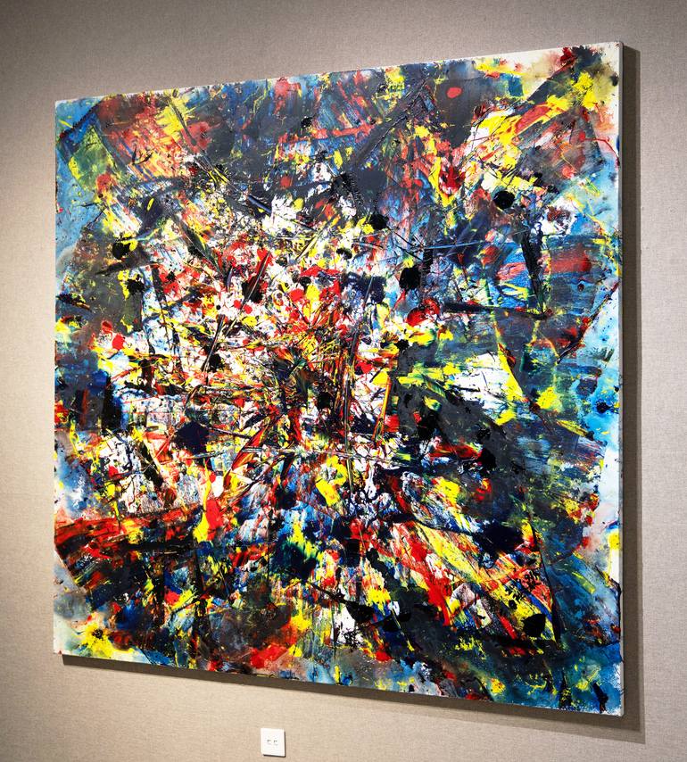 Original Expressionism Abstract Painting by Shenglian Lin