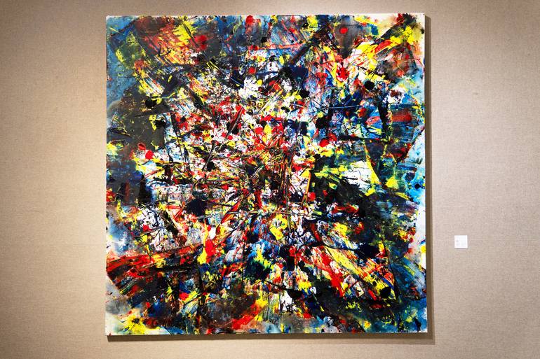 Original Expressionism Abstract Painting by Shenglian Lin