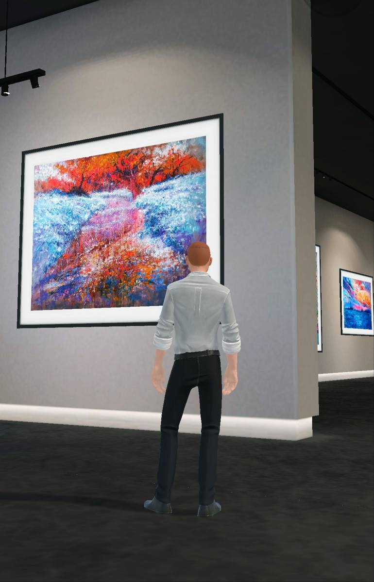 Original Expressionism Landscape Painting by Andrés Rueda