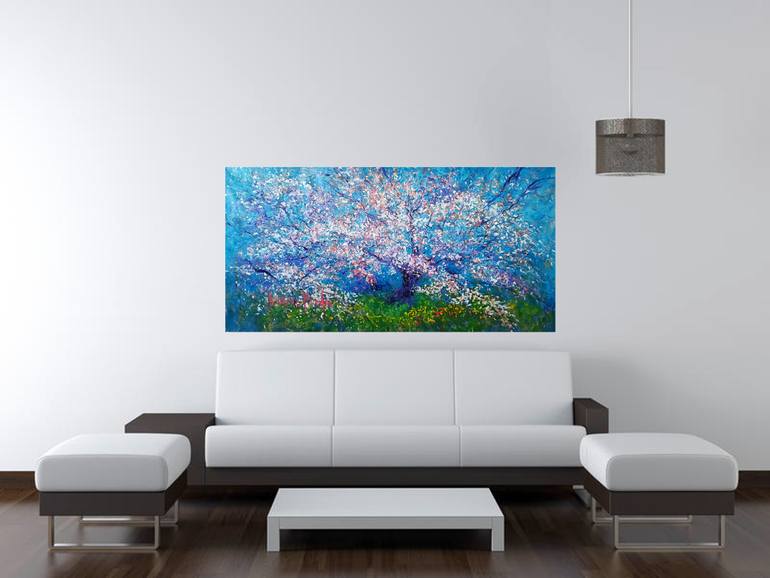 Original Expressionism Landscape Painting by Andrés Rueda